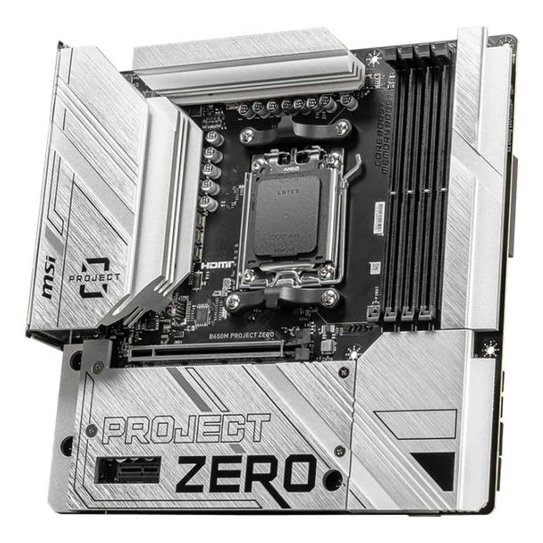 MSI B650M PROJECT ZERO moederbord AMD B650 Socket AM5 micro ATX (B650M PROJECT ZERO)