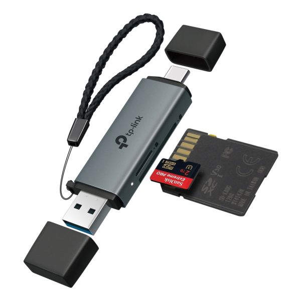 TP-Link UA430D geheugenkaartlezer USB 3.1 Zwart (UA430D)  TP-Link UA430D geheugenkaartlezer USB 3.1 Zwart (UA430D)