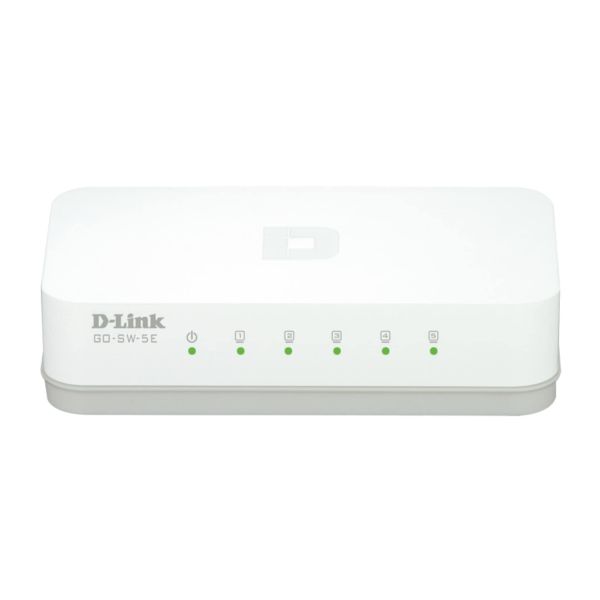 D-Link GO-SW-5E/E netwerk-switch Unmanaged Fast Ethernet (10/100) Wit (GO-SW-5E)