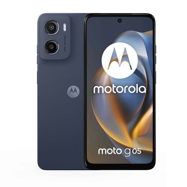 Motorola moto g05 16,9 cm (6.67") Dual SIM Android 15 4G USB Type-C 4 GB 128 GB 5200 mAh Blauw (PBA10007ES) Motorola moto g05 16,9 cm (6.67") Dual SIM Android 15 4G USB Type-C 4 GB 128 GB 5200 mAh Blauw (PBA10007ES)