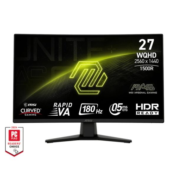 MSI MAG 274CQF computer monitor 68,6 cm (27") 2560 x 1440 Pixels Wide Quad HD Zwart (9S6-3CE31T-007)