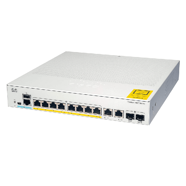 Cisco Catalyst C1000-8P-E-2G-L Switch 8-Port PoE+ 67W managed L2 (C1000-8P-E-2G-L)