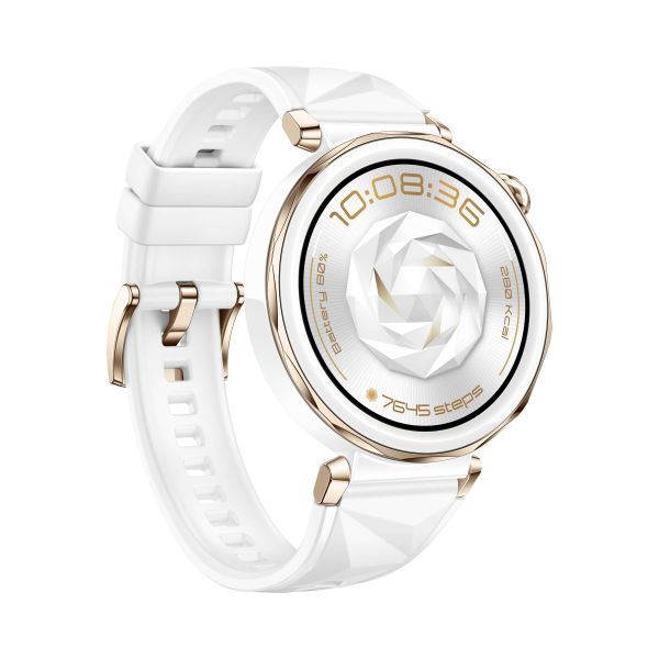 Huawei WATCH GT5 Pro 42mm 3,35 cm (1.32") AMOLED Digitaal 466 x 466 Pixels Wit GPS (55020DRB)