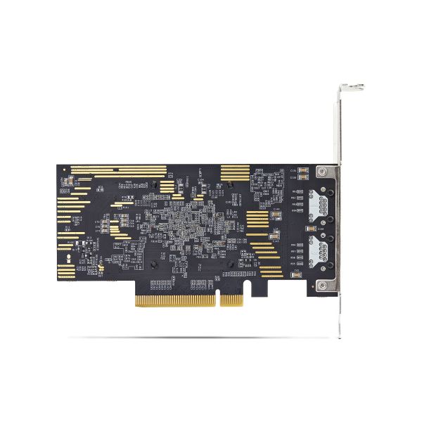 StarTech.com 2-Port PCIe 10Gb Ethernet Netwerkkaart, 10GbE Netwerk Adapter, Broadcom BCM57416 Chipset, Dual RJ45 10GBase-T/Gigabit, NIC Kaart, Windows & Linux, TAA (PR210B-NETWORK-CARD)