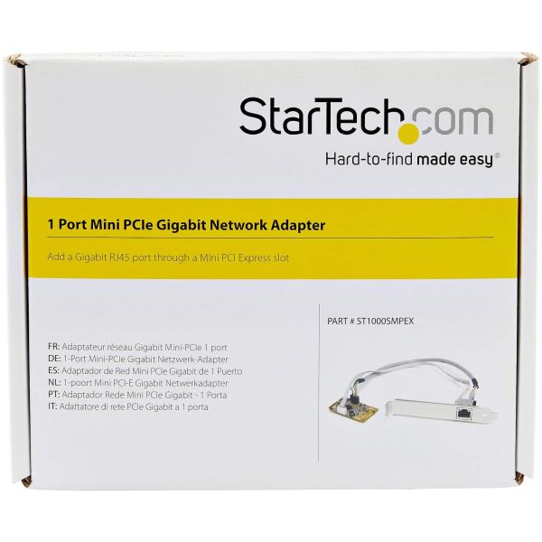 StarTech.com Mini PCI Express Gigabit Ethernet Netwerk adapter kaart (ST1000SMPEX)