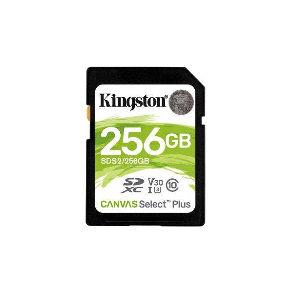 Kingston Technology 256GB SDXC Canvas Select Plus 100R C10 UHS-I U3 V30 (SDS2/256GB) Kingston Technology 256GB SDXC Canvas Select Plus 100R C10 UHS-I U3 V30 (SDS2/256GB)