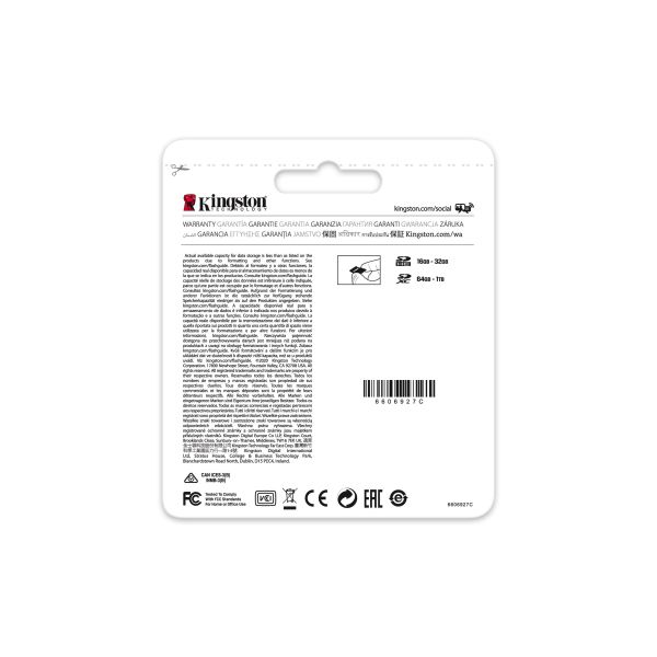 Kingston Technology 256GB SDXC Canvas Select Plus 100R C10 UHS-I U3 V30 (SDS2/256GB)  Kingston Technology 256GB SDXC Canvas Select Plus 100R C10 UHS-I U3 V30 (SDS2/256GB)
