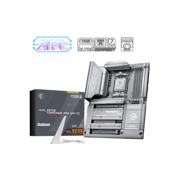 MSI MAG X870E TOMAHAWK MAX WIFI PZ moederbord AMD X870E Socket AM5 ATX (7E84-002R)