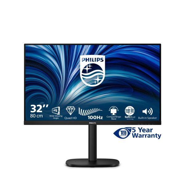 Philips 3000 series 32B2N3500/00 computer monitor 80 cm (31.5") 2560 x 1440 Pixels Quad HD LCD Zwart (32B2N3500/00)