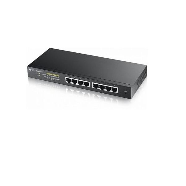 Zyxel GS1900-8HP Managed L2 Gigabit Ethernet (10/100/1000) Power over Ethernet (PoE) Zwart (GS1900-8HP-EU0102F)