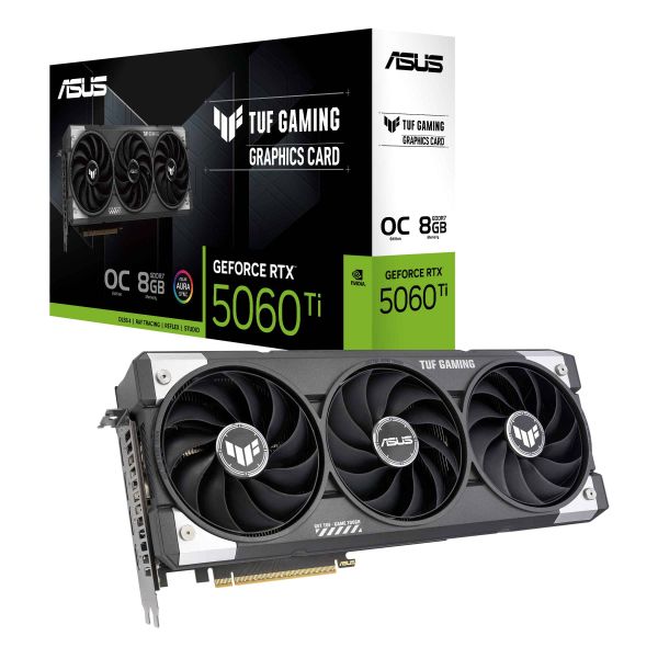 ASUS TUF Gaming TUF-RTX5060TI-O8G-GAMING NVIDIA GeForce RTX 5060 Ti 8 GB GDDR7 (90YV0MR0-M0NA00) ASUS TUF Gaming TUF-RTX5060TI-O8G-GAMING NVIDIA GeForce RTX 5060 Ti 8 GB GDDR7 (90YV0MR0-M0NA00)