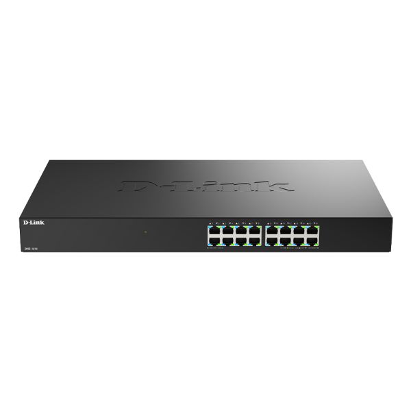 D-Link DMS-1016 Unmanaged L2+ 2.5G Ethernet (100/1000/2500) Zwart (DMS-1016)