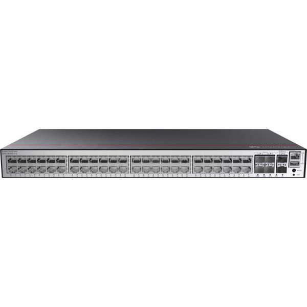 Huawei CloudEngine S5735-L48LP4XE-A-V2 Managed L3 Gigabit Ethernet (10/100/1000) Power over Ethernet (PoE) 1U Zwart, Zilver (S5735-L48LP4XE-A-V2)