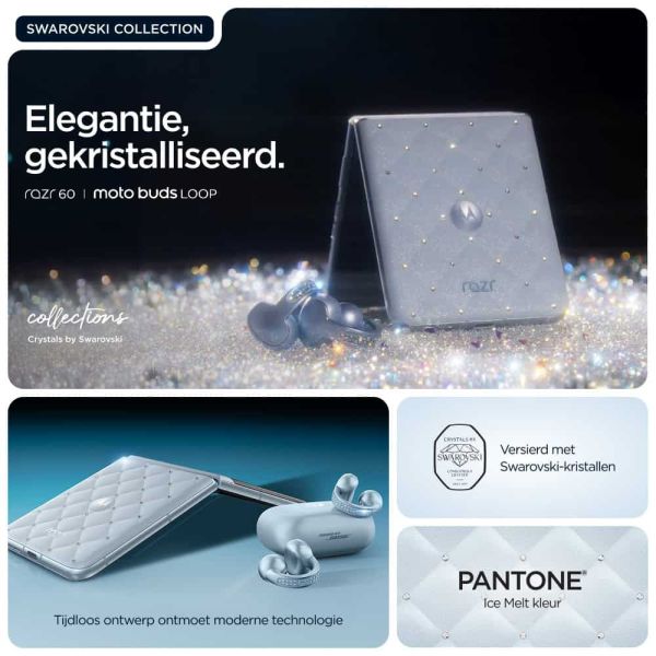 Motorola razr 60 + moto buds loop 17,5 cm (6.9") Dual SIM Android 15 5G USB Type-C 8 GB 256 GB 4500 mAh Blauw (PB860055SE) Motorola razr 60 + moto buds loop 17,5 cm (6.9") Dual SIM Android 15 5G USB Type-C 8 GB 256 GB 4500 mAh Blauw (PB860055SE)