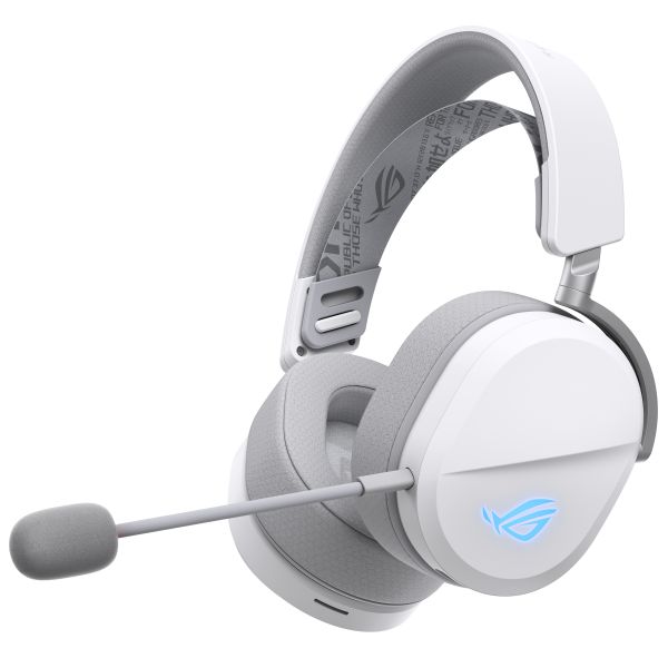 ASUS ROG Pelta Headset Bedraad en draadloos Hoofdband Gamen USB Type-C Bluetooth Wit (90YH0410-BHUA10)