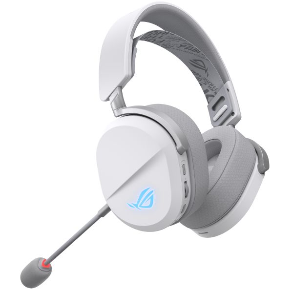 ASUS ROG Pelta Headset Bedraad en draadloos Hoofdband Gamen USB Type-C Bluetooth Wit (90YH0410-BHUA10)
