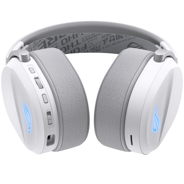 ASUS ROG Pelta Headset Bedraad en draadloos Hoofdband Gamen USB Type-C Bluetooth Wit (90YH0410-BHUA10)