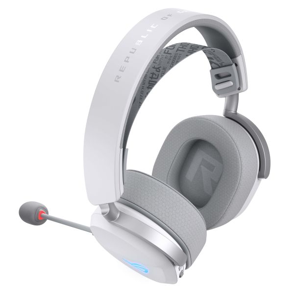 ASUS ROG Pelta Headset Bedraad en draadloos Hoofdband Gamen USB Type-C Bluetooth Wit (90YH0410-BHUA10)
