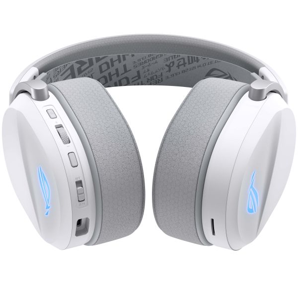 ASUS ROG Pelta Headset Bedraad en draadloos Hoofdband Gamen USB Type-C Bluetooth Wit (90YH0410-BHUA10)