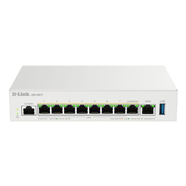 D-Link DBR-600-P/B bedrade router 2.5 Gigabit Ethernet Wit (DBR-600-P/E)