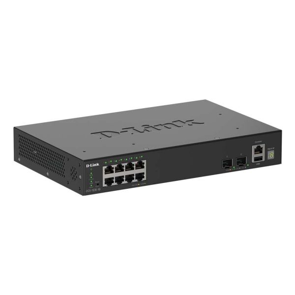 D-Link DGS-1530-10 Managed L2 Gigabit Ethernet (10/100/1000) Zwart (DGS-1530-10/E)