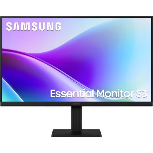 Samsung 24 Essentail Monitor S3 (S32GF), FHD, Flat, black 1920x1080 / IPS / 5ms / 120hz / 250cd/m2 (LS24F324GAUXEN)