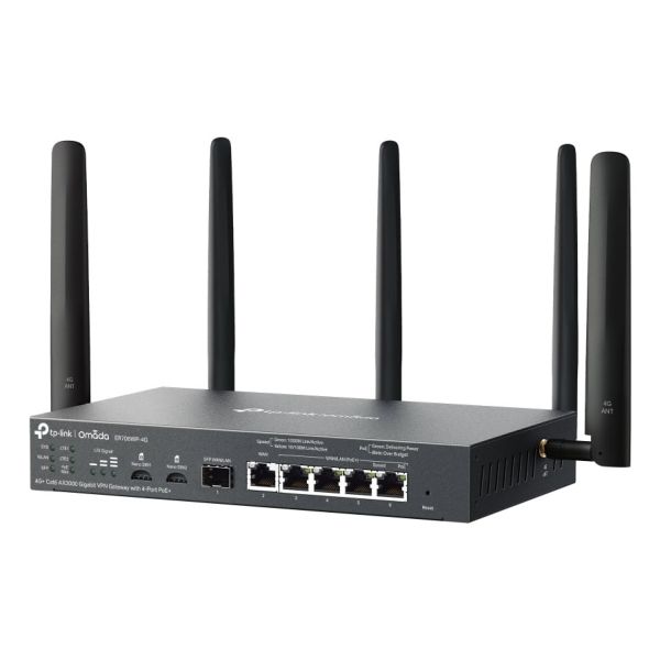 TP-Link ER706WP-4G draadloze router Gigabit Ethernet Dual-band (2.4 GHz / 5 GHz) Zwart (ER706WP-4G)
