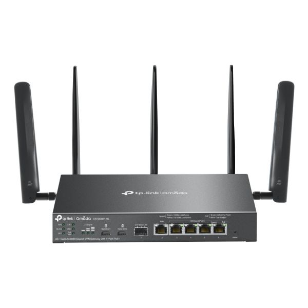 TP-Link Omada ER706WP-4G draadloze router Gigabit Ethernet Dual-band (2.4 GHz / 5 GHz) Zwart (ER706WP-4G)
