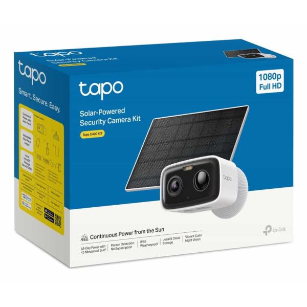 TP-Link Tapo C400 KIT Doos IP-beveiligingscamera Buiten 1920 x 1080 Pixels Muur (TAPO C400 KIT)