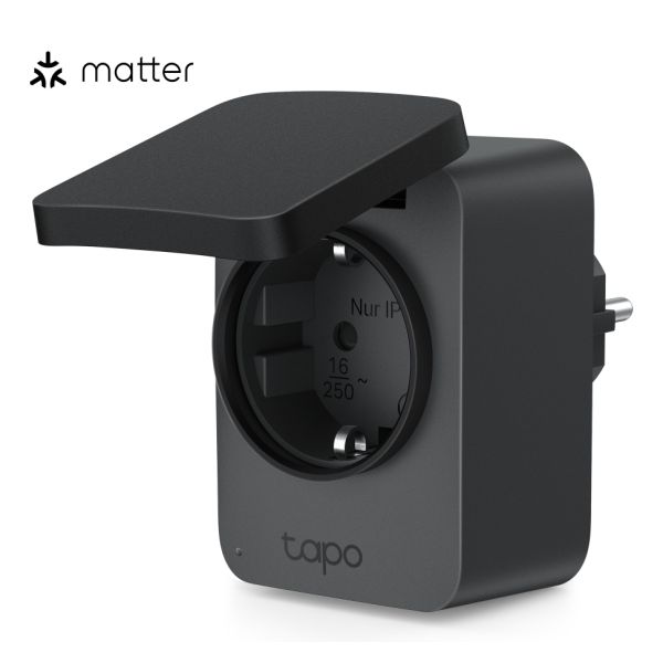 TP-Link Tapo P410M smart plug 3680 W Thuis Zwart (TAPO P410M)