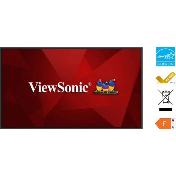 Viewsonic CDE98G3-1C beeldkrant Digitale signage flatscreen 2,49 m (98") LCD 500 cd/m² 4K Ultra HD Zwart 24/7 (CDE98G3-1C)