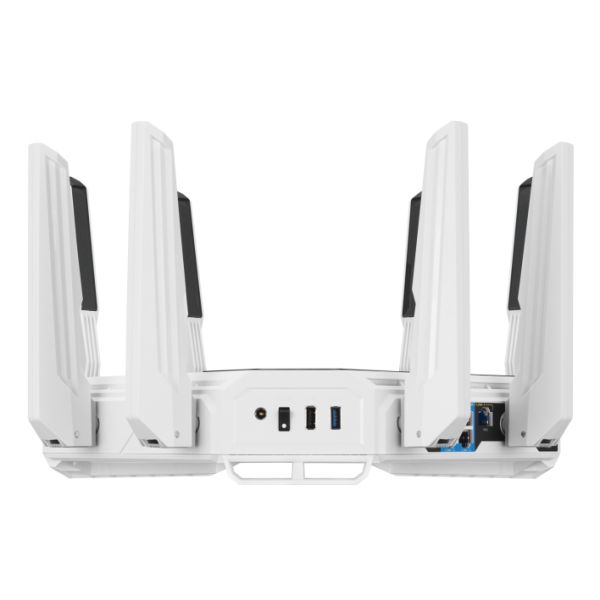 ASUS ROG Rapture GT-BE19000AI draadloze router 10 Gigabit Ethernet Tri-band (2,4 GHz / 5 GHz / 6 GHz) Wit (90IG09S0-MO9A0V) ASUS ROG Rapture GT-BE19000AI draadloze router 10 Gigabit Ethernet Tri-band (2,4 GHz / 5 GHz / 6 GHz) Wit (90IG09S0-MO9A0V)