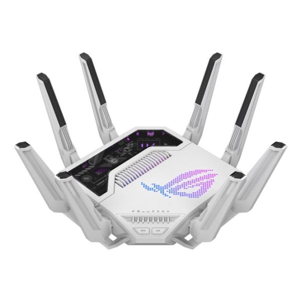 ASUS ROG Rapture GT-BE19000AI draadloze router 10 Gigabit Ethernet Tri-band (2,4 GHz / 5 GHz / 6 GHz) Wit (90IG09S0-MO9A0V)
