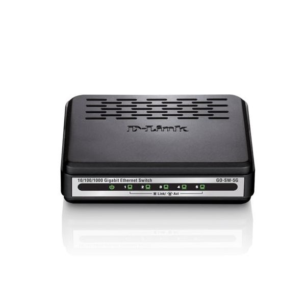 D-Link GO-SW-5G netwerk-switch Unmanaged Zwart (GO-SW-5G)