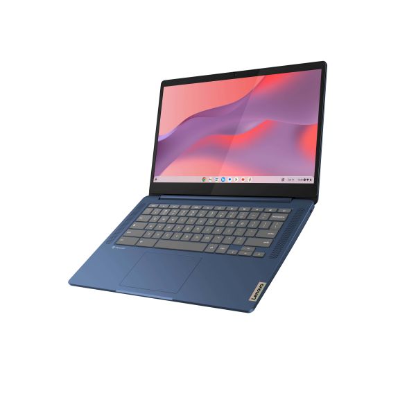 Lenovo IdeaPad Slim 3 Chrome 14M868 MediaTek Kompanio 520 Chromebook 35,6 cm (14") Full HD 8 GB LPDDR4x-SDRAM 128 GB eMMC Wi-Fi 6 (802.11ax) ChromeOS Engels Blauw (82XJ003GMH)  Lenovo IdeaPad Slim 3 Chrome 14M868 MediaTek Kompanio 520 Chromebook 35,6 cm (14") Full HD 8 GB LPDDR4x-SDRAM 128 GB eMMC Wi-Fi 6 (802.11ax) ChromeOS Engels Blauw (82XJ003GMH)