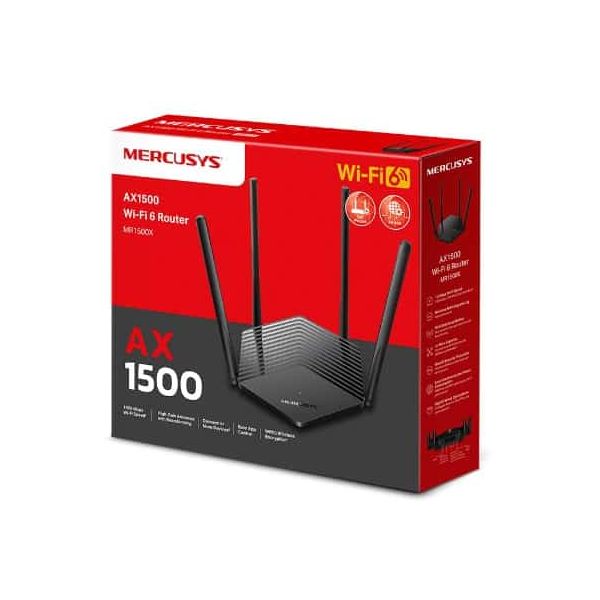 TP-Link MR1500X draadloze router Gigabit Ethernet Dual-band (2.4 GHz / 5 GHz) Zwart (MR1500X)