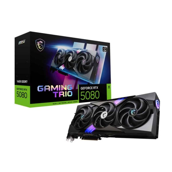 MSI GAMING GeForce RTX 5080 16G TRIO NVIDIA 16 GB GDDR7 (V531-006R)