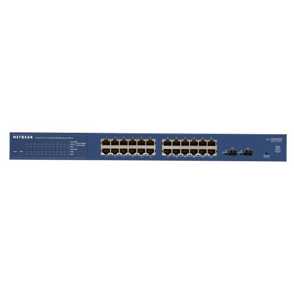 NETGEAR ProSAFE Smart Switch - GS724T - 24 Gigabit Ethernet poorten (GS724T-400EUS)