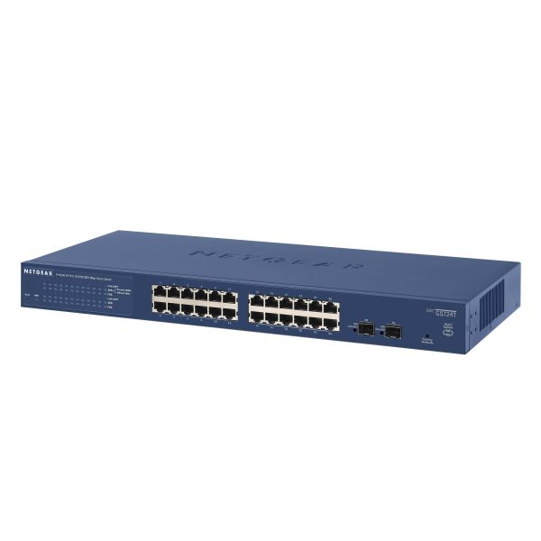 NETGEAR ProSAFE Smart Switch - GS724T - 24 Gigabit Ethernet poorten (GS724T-400EUS)