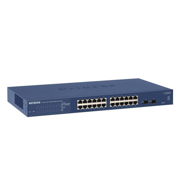 NETGEAR ProSAFE Smart Switch - GS724T - 24 Gigabit Ethernet poorten (GS724T-400EUS)