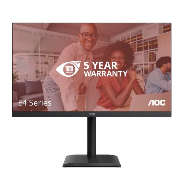 AOC E4 U27E4CV computer monitor 68,6 cm (27") 3840 x 2160 Pixels 4K Ultra HD LED Zwart (U27E4CV)
