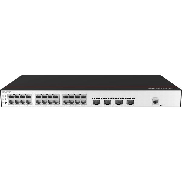 Huawei CloudEngine S5735-L24P4S-A-V2 Managed L3 Gigabit Ethernet (10/100/1000) Power over Ethernet (PoE) 1U Zwart, Zilver (S5735-L24P4S-A-V2)