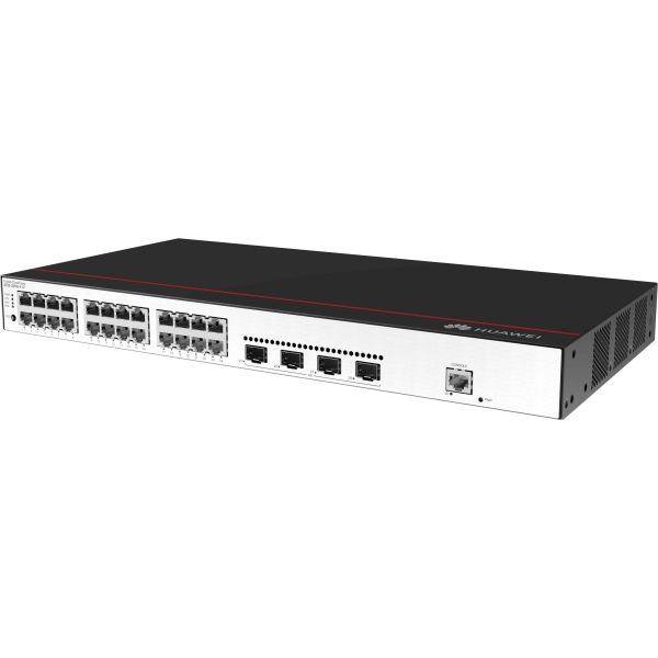 Huawei CloudEngine S5735-L24P4S-A-V2 Managed L3 Gigabit Ethernet (10/100/1000) Power over Ethernet (PoE) 1U Zwart, Zilver (S5735-L24P4S-A-V2)