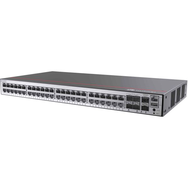 Huawei CloudEngine S5735-L48T4XE-A-V2 Managed L3 Gigabit Ethernet (10/100/1000) 1U Zwart, Zilver (S5735-L48T4XE-A-V2)