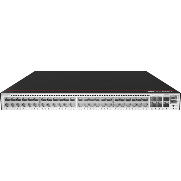 Huawei CloudEngine S5735-S48P4XE-V2 Managed L2 Gigabit Ethernet (10/100/1000) Power over Ethernet (PoE) 1U Zwart, Zilver (S5735-S48P4XE-V2)