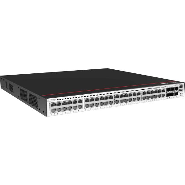 Huawei CloudEngine S5735-S48P4XE-V2 Managed L2 Gigabit Ethernet (10/100/1000) Power over Ethernet (PoE) 1U Zwart, Zilver (S5735-S48P4XE-V2)
