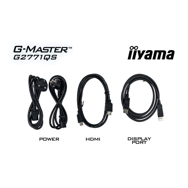 iiyama G2771QS-B1 computer monitor 68,6 cm (27") 2560 x 1440 Pixels Wide Quad HD Zwart (G2771QS-B1)