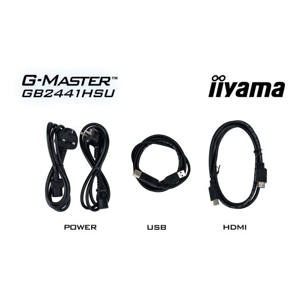 iiyama GB2441HSU-B1 computer monitor 60,5 cm (23.8") 1920 x 1080 Pixels Zwart (GB2441HSU-B1)