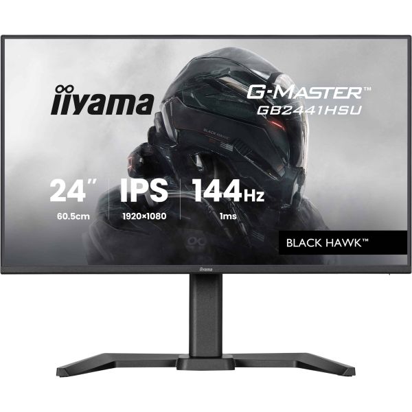 iiyama G-MASTER GB2441HSU-B1 computer monitor 60,5 cm (23.8") 1920 x 1080 Pixels Full HD LED Zwart (GB2441HSU-B1)
