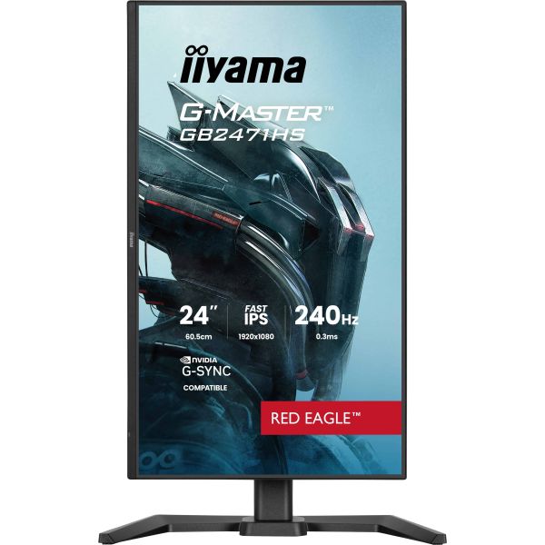 iiyama G-MASTER GB2471HS-B1 computer monitor 60,5 cm (23.8") 1920 x 1080 Pixels Full HD Zwart (GB2471HS-B1) iiyama GB2471HS-B1 computer monitor 60,5 cm (23.8") 1920 x 1080 Pixels Zwart (GB2471HS-B1)